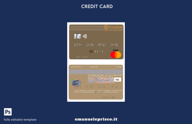 modello mastercard TransBank della Mongolia in stile verificato